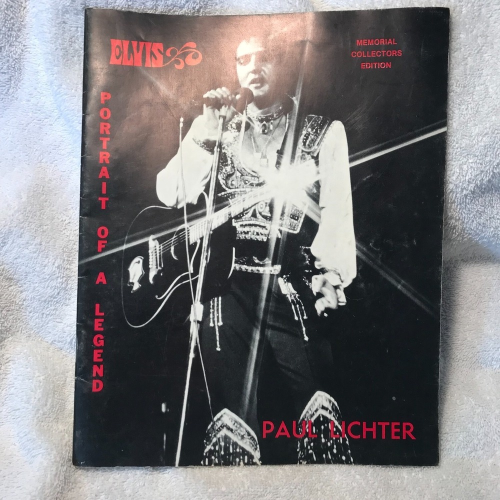 1976 Elvis Portrait‎ Of A Legend Booklet By Paul Lichter - Direct From Memphis